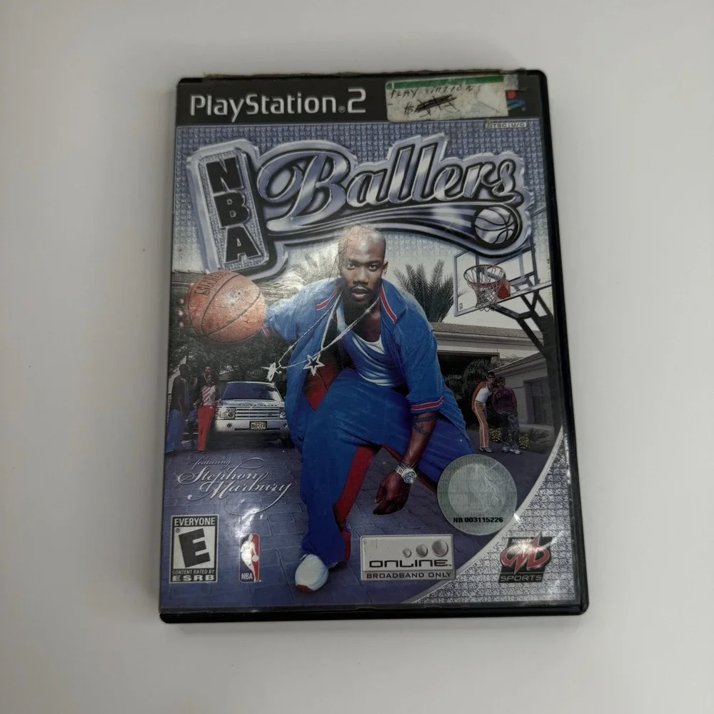 NBA Ballers PlayStation 2 Black Label With Manuel Untested